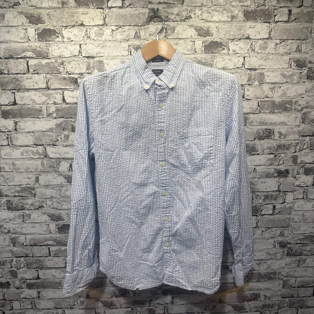 EUC J.Crew Stripped Button Down Shirt Size M